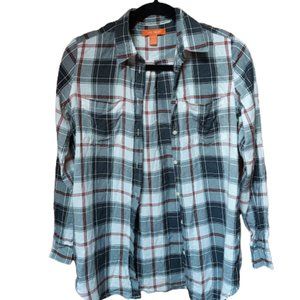 Joe Fresh- XS-Gray Plaid flannel